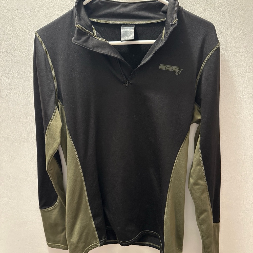DSG Black and Olive Long Sleeve Top